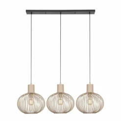 GILA Suspension Luminaires Trio Beige, 3 lumières