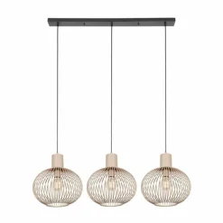 GILA Suspension Luminaires Trio Beige, 3 lumières