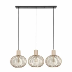 GILA Suspension Luminaires Trio Beige, 3 lumières