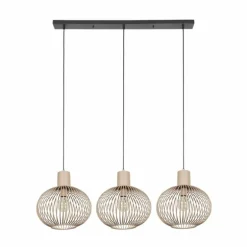 GILA Suspension Luminaires Trio Beige, 3 lumières