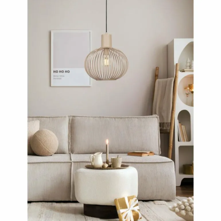 GILA Suspension Luminaires Trio Beige, 1 lumière