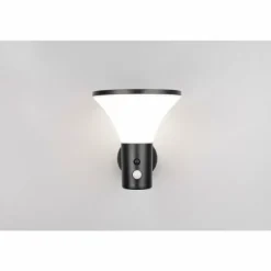 Gorda Applique murale Luminaires Reality LED Noir, 1 lumière, Détecteur de mouvement