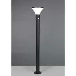 Gorda Lampadaire d'extérieur Luminaires Reality LED Noir, 1 lumière, Détecteur de mouvement