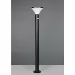 Gorda Lampadaire d'extérieur Luminaires Reality LED Noir, 1 lumière, Détecteur de mouvement
