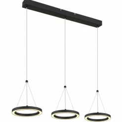 Grenvix Suspension Luminaires Globo Lighting LED Noir, 1 lumière