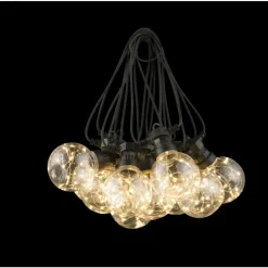 Guirlande Globo ALMAGA LED Noir, 10 lumières