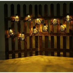 Guirlande Globo LED Noir, 10 lumières