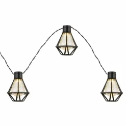 Guirlande Globo LED Noir, 10 lumières