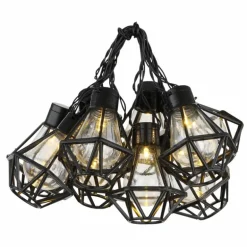 Guirlande Globo LED Noir, 10 lumières