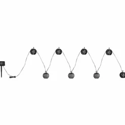 Guirlande Globo SOLAR LED Noir, 98 lumières