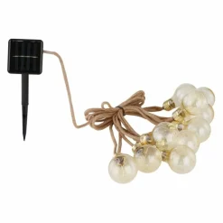 Guirlande Globo SOLAR LED Brun, 10 lumières