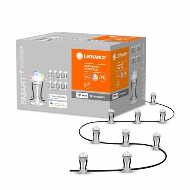 Guirlande LEDVANCE GARDEN DOT Transparent, 1 lumière, Changeur de couleurs