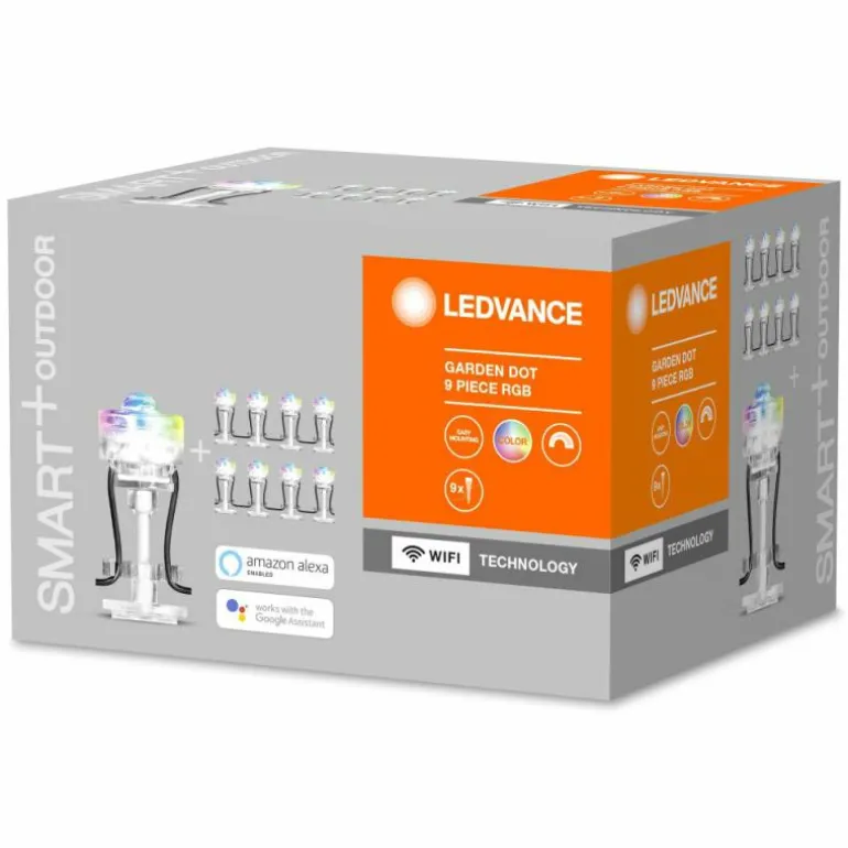 Guirlande LEDVANCE GARDEN DOT Transparent, 1 lumière, Changeur de couleurs