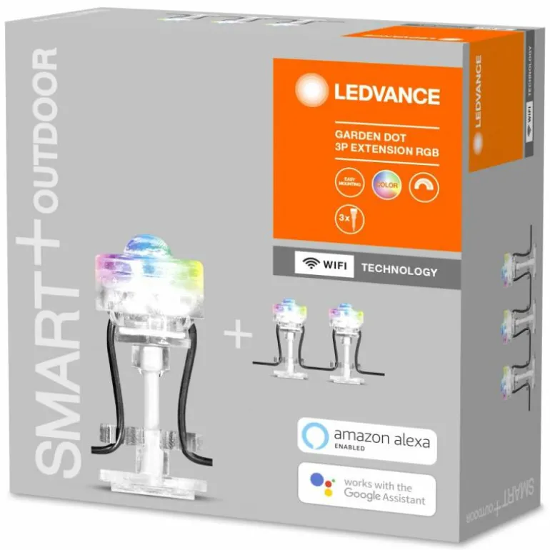 Guirlande LEDVANCE GARDEN DOT Transparent, 1 lumière, Changeur de couleurs