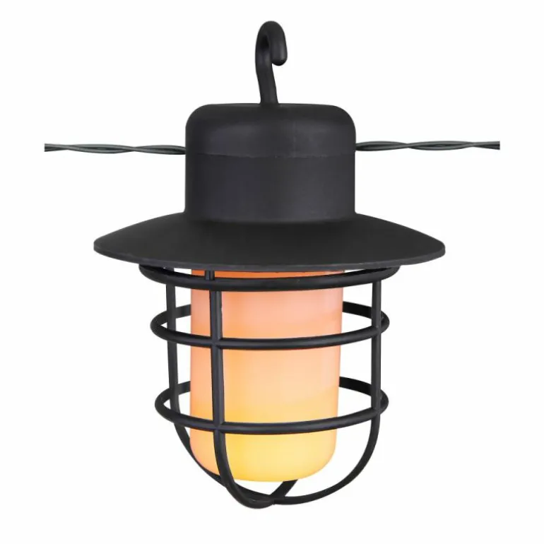 guirlande lumineuse solaire Globo LED Noir, 100 lumières