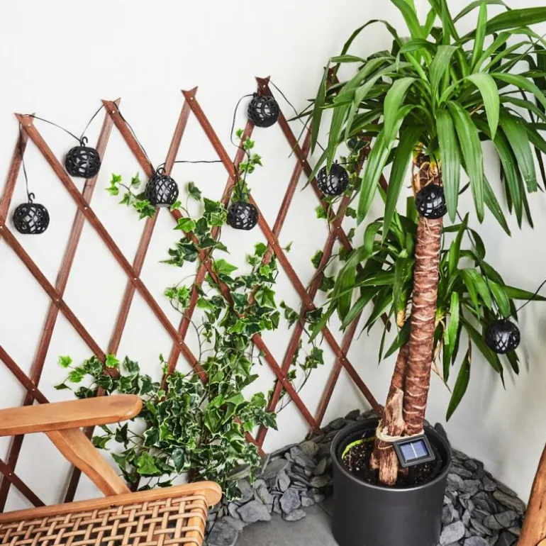 guirlande lumineuse solaire Torpo LED Noir, Blanc, 96 lumières