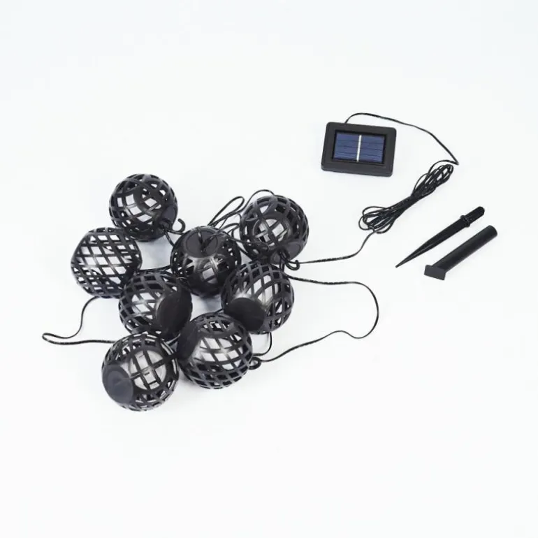 guirlande lumineuse solaire Torpo LED Noir, Blanc, 96 lumières
