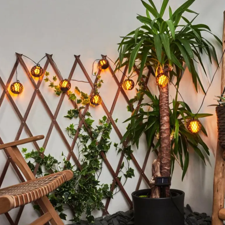 guirlande lumineuse solaire Torpo LED Noir, Blanc, 96 lumières