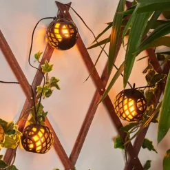 guirlande lumineuse solaire Torpo LED Noir, Blanc, 96 lumières