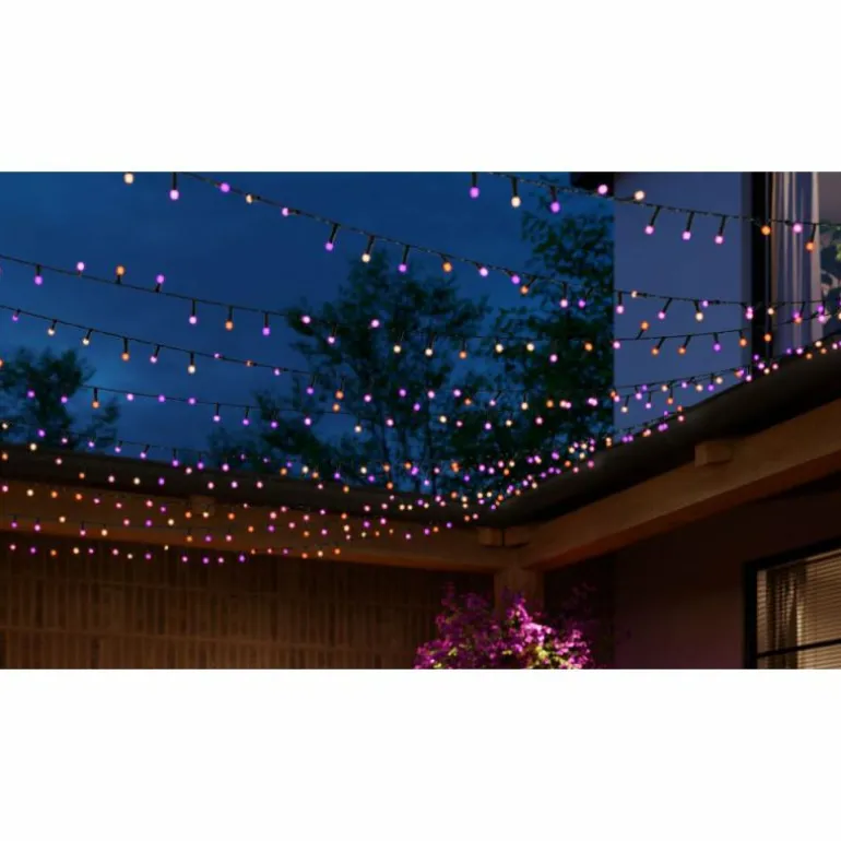 Guirlande Philips Hue Festavia LED Noir, 250 lumières, Changeur de couleurs