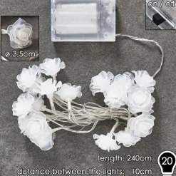 Guirlande Sondrio LED, 20 lumières