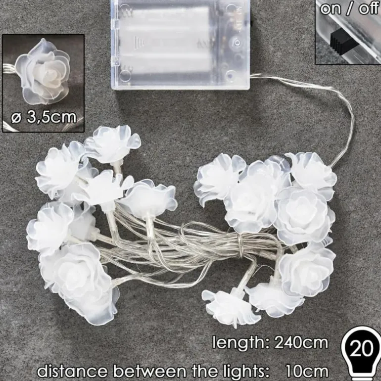 Guirlande Sondrio LED, 20 lumières