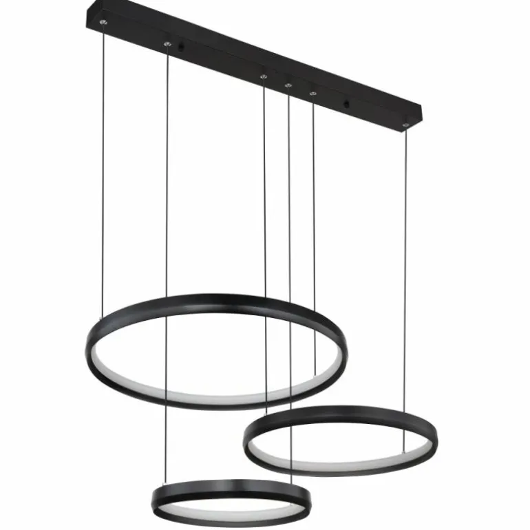 HALLI Suspension Luminaires Globo Lighting LED Noir, 1 lumière