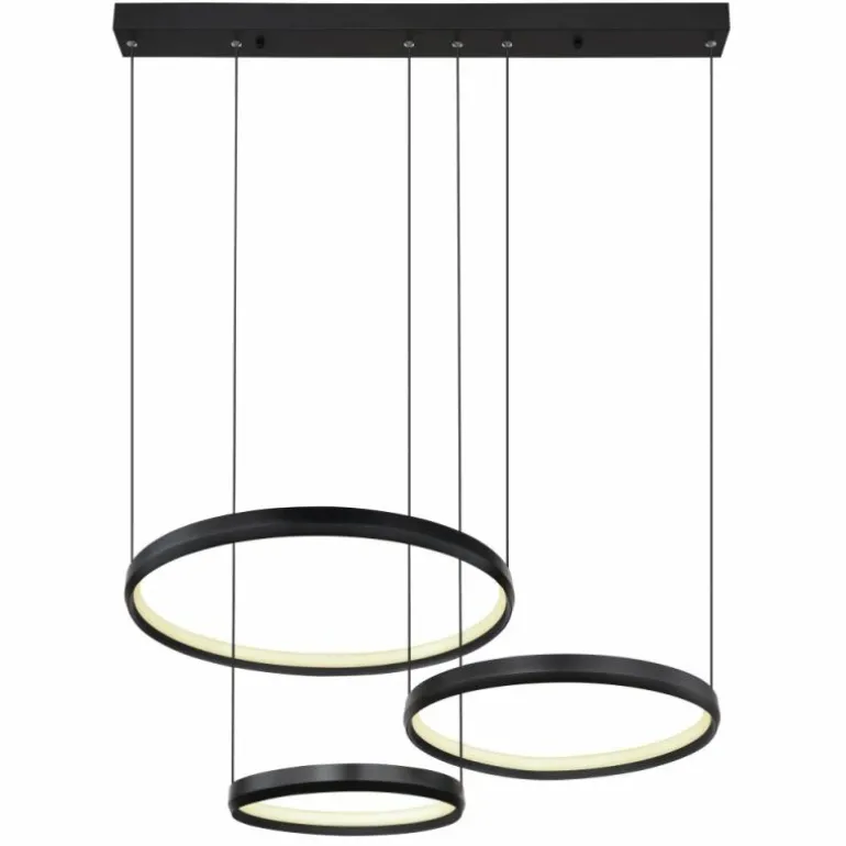 HALLI Suspension Luminaires Globo Lighting LED Noir, 1 lumière