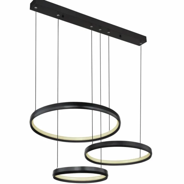 HALLI Suspension Luminaires Globo Lighting LED Noir, 1 lumière