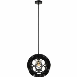 HANNELORE Suspension Luminaires Lucide Noir, 1 lumière