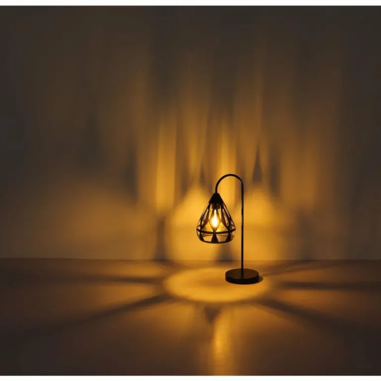 Hassan Lampe à poser Luminaires Globo Lighting Noir, 1 lumière