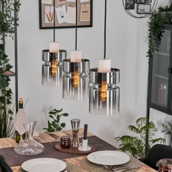 Hasvik Suspension, Suspension Blanc, 3 lumières