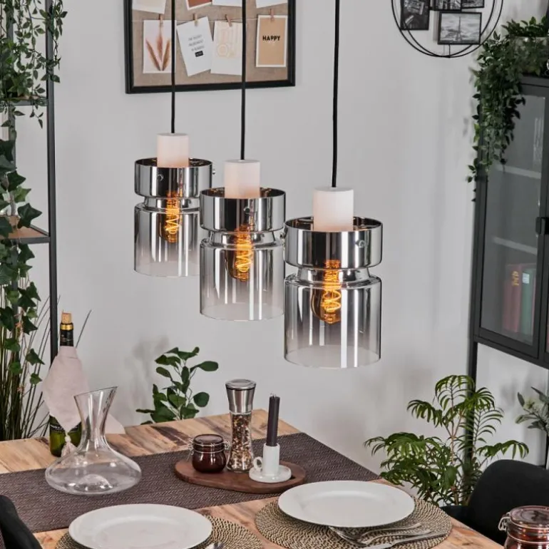 Hasvik Suspension, Suspension Blanc, 3 lumières