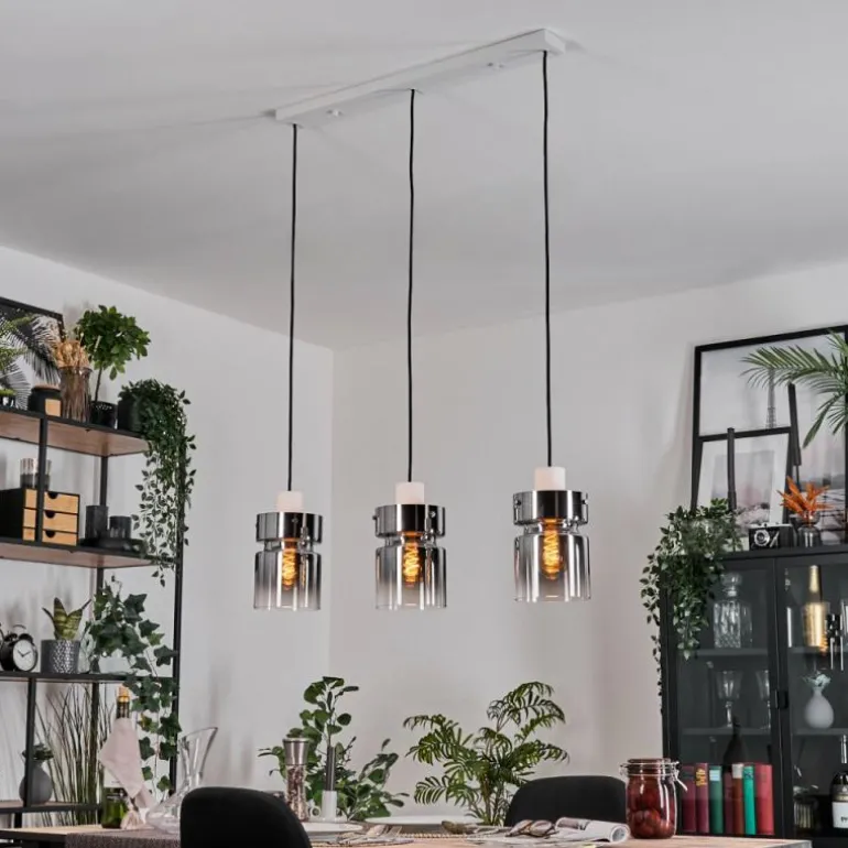 Hasvik Suspension, Suspension Blanc, 3 lumières