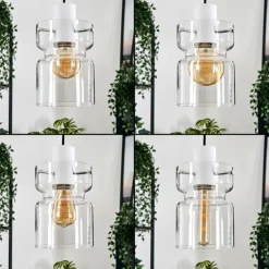 Hasvik Suspension, Suspension Blanc, 3 lumières