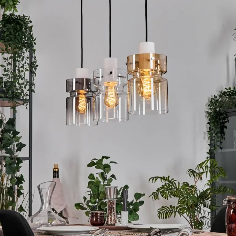 Hasvik Suspension, Suspension Blanc, 3 lumières