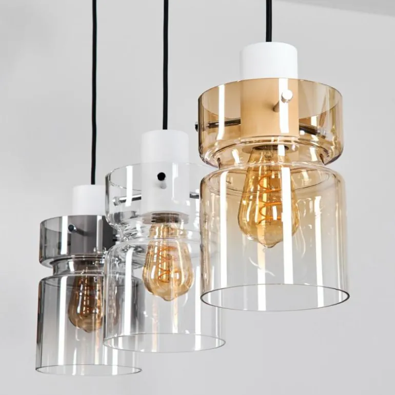 Hasvik Suspension, Suspension Blanc, 3 lumières
