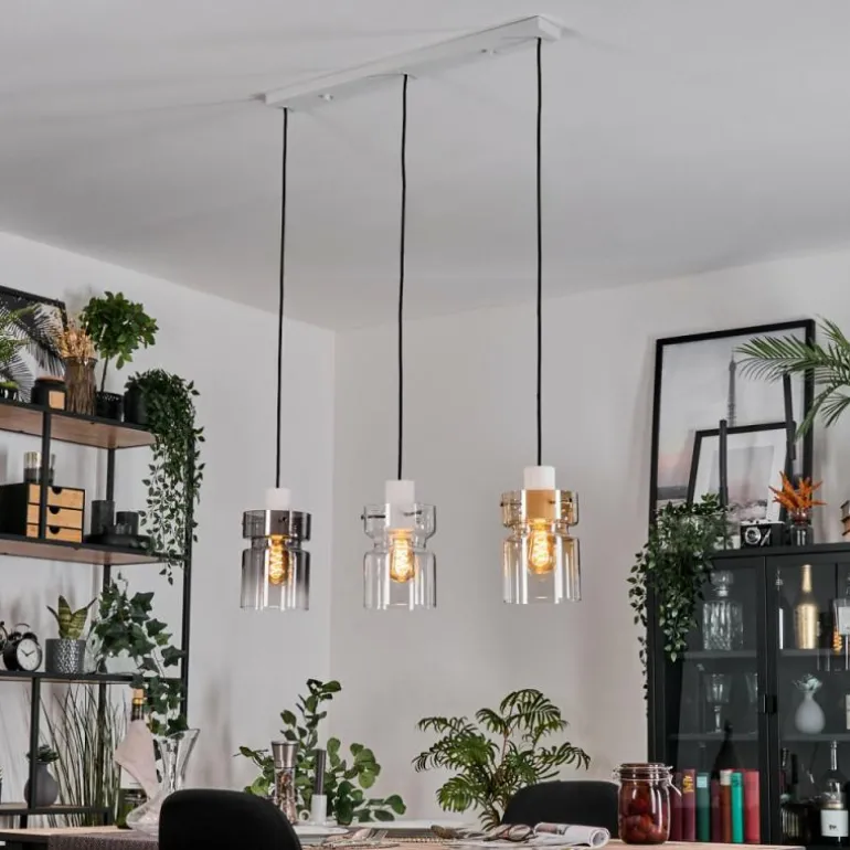 Hasvik Suspension, Suspension Blanc, 3 lumières