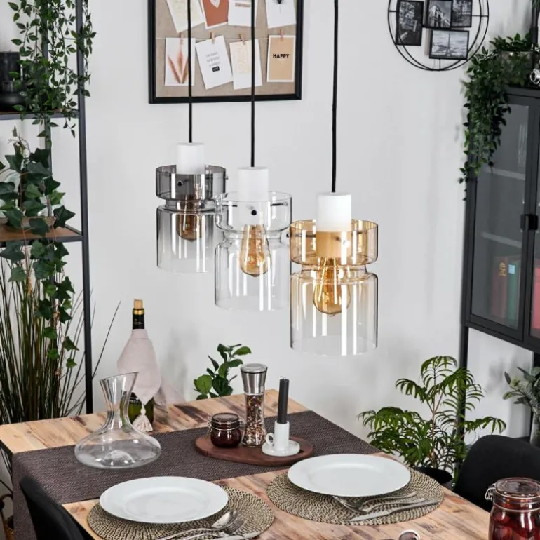 Hasvik Suspension, Suspension Blanc, 3 lumières