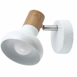 Holly Applique murale, Spot mural Luminaires Rabalux Bois foncé, Blanc, 1 lumière