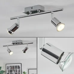 Ilaro Plafonnier, Spot de plafond Chrome, 2 lumières