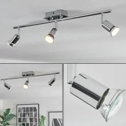 Ilaro Plafonnier, Spot de plafond Chrome, 3 lumières