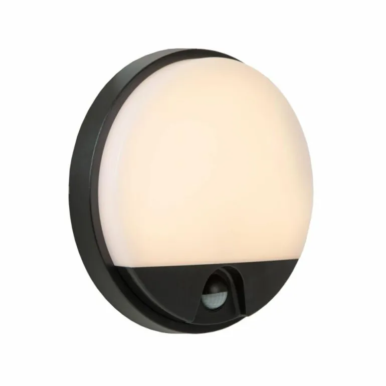 IR Lampe murale d´extérieur Luminaires Lucide LED Noir, 1 lumière, Détecteur de mouvement