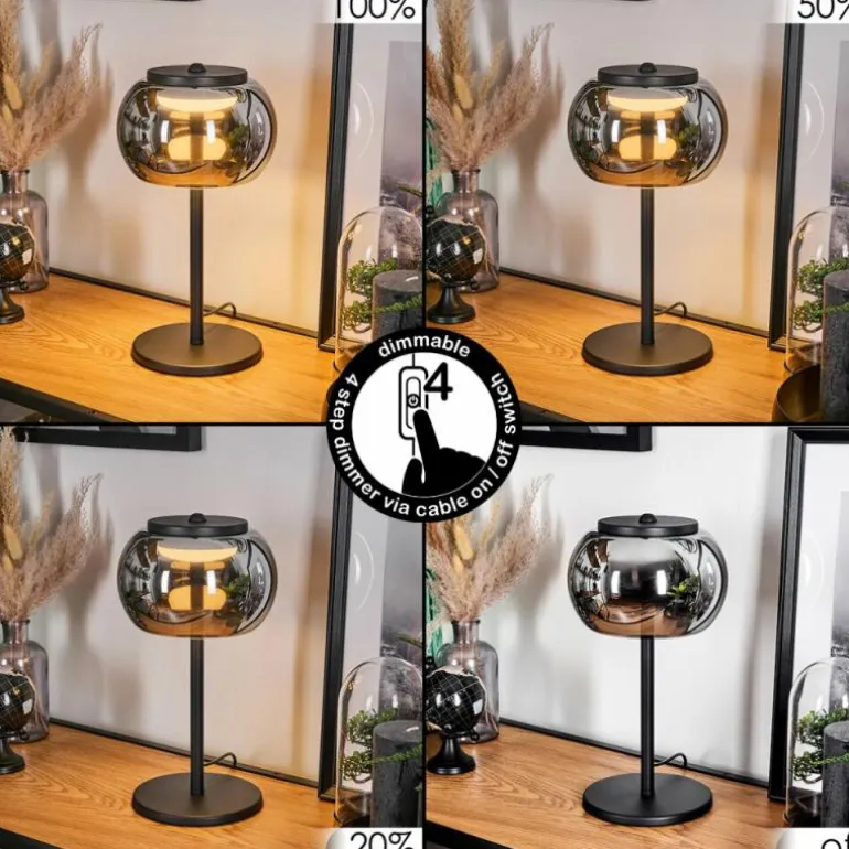 Izenave Lampe à poser, Liseuse LED Noir, 1 lumière