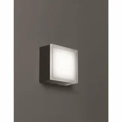 Jachenau Plafonnier, Applique murale Luminaires LCD LED Anthracite, 1 lumière