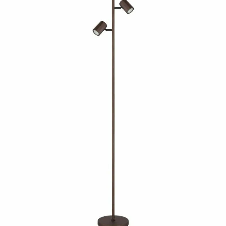 James Lampadaire Luminaires Globo Lighting Bronze, 2 lumières