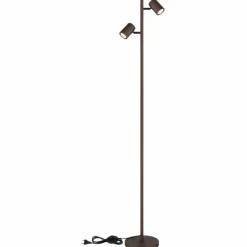 James Lampadaire Luminaires Globo Lighting Bronze, 2 lumières