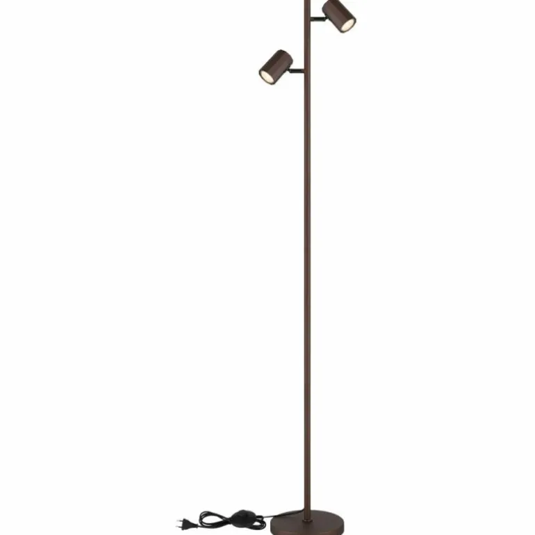 James Lampadaire Luminaires Globo Lighting Bronze, 2 lumières