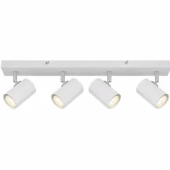 James Plafonnier, Spot de plafond, Applique murale, Spot mural Luminaires Globo Lighting Blanc, 4 lumières