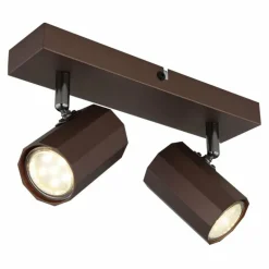 James Plafonnier, Spot de plafond, Applique murale, Spot mural Luminaires Globo Lighting Bronze, 2 lumières